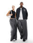 Weekday Unisex trousers in dark grey melange exclusive to ASOS