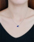 Simulated Blue Sapphire and Cubic Zirconia Bee Pendant