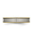 ფოტო #3 პროდუქტის Titanium Polished Yellow Grooved Comfort Fit Band Ring