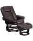 Фото #6 товара Multi-Position Stitched Recliner & Ottoman With Swivel Base