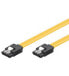 Фото #1 товара Wentronic PC Data Cable - 6 Gbit/s - Clip - 1 m - 1 m - SATA III - SATA 7-pin - SATA 7-pin - Male/Male - Yellow