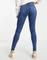 ASOS DESIGN Tall – Skinny-Jeans in Dunkelblau mit Push-up-Effekt