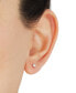 ფოტო #3 პროდუქტის 2-Pc. Set Cubic Zirconia Solitaire Stud Earrings & Cross Drop Earrings in 10k Gold