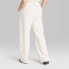 Фото #2 товара Women's Wide Leg Trousers - Wild Fable Off-White 28