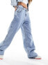 Фото #6 товара Tommy Jeans Daisy low rise baggy jeans in light wash