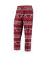 ფოტო #4 პროდუქტის Men's Cardinal Arkansas Razorbacks Ugly Sweater Long Sleeve T-shirt and Pants Sleep Set