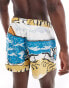 ASOS DESIGN swim short in short length in location print