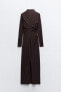 Фото #3 товара Платье средней длины ZARA Draped midi dress
