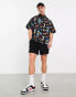 Фото #3 товара ASOS DESIGN boxy oversized shirt in black photographic print