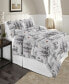 Фото #1 товара Luxury Weight Winterland Printed Cotton Flannel Duvet Cover Set, Full/Queen