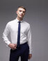 Фото #1 товара Topman Premium Egyptian cotton double cuff formal smart shirt in white