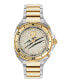 ფოტო #1 პროდუქტის Men's Thunder Force Three Hand Quartz Two Tone Stainless Steel 47MM