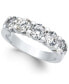 Фото #4 товара Certified Five Diamond Station Band Ring in 14k White Gold (2 ct. t.w.)