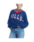 Women's Royal Buffalo Bills Heidi Raglan V-Neck Sweater