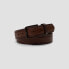 Фото #2 товара Goodfellow & Co Dress Belt Men's 3XL Brown Leather Strap Heat Crease & Edge