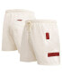 Men's Cream Miami Heat Triple Tonal Woven Shorts