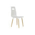Фото #1 товара Обеденный стул DKD Home Decor 43 x 50 x 88 cm Деревянный Белый Резиновый Светло-коричневый