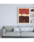 Фото #3 товара Michael Tompsett Rome Italy Skyline Red II Canvas Art - 19.5" x 26"