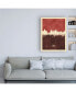 Michael Tompsett Rome Italy Skyline Red II Canvas Art - 19.5" x 26"