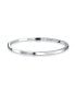 ფოტო #3 პროდუქტის Plain Simple Strong 2MM Flat Edge Layering Stacking Shinny Sterling Silver Bangle Bracelet For Women