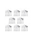 Фото #4 товара Harlow 18/10 Stainless Steel 44 Piece Flatware Set, Service for 8