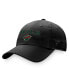 Фото #1 товара Women's Black Minnesota Wild Fundamental Two-Hit Adjustable Hat