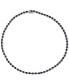 ფოტო #1 პროდუქტის Black Sapphire All-Around 18" Statement Necklace (34 ct. t.w.) in Sterling Silver