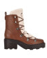 ფოტო #2 პროდუქტის Women's Alaina Heeled Lace Up Cozy Lug Sole Winter Cold Weather Boots