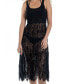 Фото #4 товара Women's Cotton Crochet Sleeveless Cover-Up Dress