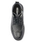 Karl Lagerfeld Men's Side Zip Wingtip Boot