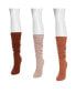ფოტო #2 პროდუქტის Women's 3 Pair Pack Knee High Socks, One Size