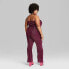 Фото #2 товара Women's Tube Sequin Mesh Jumpsuit - Wild Fable Burgundy 1X