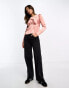 Фото #4 товара ASOS DESIGN satin tea blouse in pink