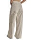DKNY Women's Cotton High-Rise Front-Seam Cargo Pants