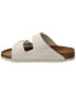 Фото #2 товара Birkenstock Arizona Bs Narrow Fit Suede Sandal Women's White 41