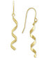 Серьги Macy's Polished Spiral Dangle - фото #1