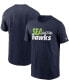 Men's Seattle Seahawks Hometown Collection Team T-Shirt Синий, XL - фото #1