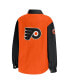 ფოტო #2 პროდუქტის Women's Orange, Black Philadelphia Flyers Colorblock Button-Up Shirt Jacket