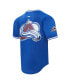 ფოტო #4 პროდუქტის Men's Blue Colorado Avalanche Classic Mesh V-Neck T-shirt