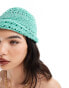 Mango crochet hat in green