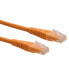 ROLINE UTP Patch Cord - Cat.6 - orange 0.3m - 0.3 m - Cat6 - U/UTP (UTP) - RJ-45 - RJ-45
