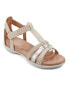 Фото #1 товара Women's Leia Round Toe Strappy Flat Sandals