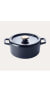 Фото #2 товара Nori Black Enameled Cast Iron Dutch Oven Pot with Lid & Dual Handles, 5.3 Qt