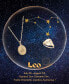 Фото #4 товара Wrapped diamond Leo Constellation 18" Pendant Necklace (1/20 ct. tw) in 10k Yellow Gold, Created for Macy's