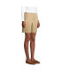 Фото #18 товара Women's Mid Rise Elastic Waist Pull On 10" Chino Bermuda Shorts