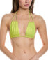 Monica Hansen Beachwear Lurex Rectangle Shaped Bikini Top Women's S - фото #1