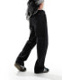 Фото #8 товара Calvin Klein modern twill relaxed wide leg trousers in black