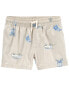 Фото #1 товара Toddler Seaside Print Chambray Drawstring Shorts 2T