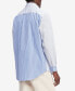 Men's Regular-Fit Block Stripe Cotton Poplin Shirt