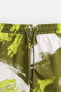 ABSTRACT PRINT REGULAR SWIMMING TRUNKS